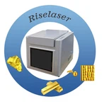 Testador de metal prateado dourado